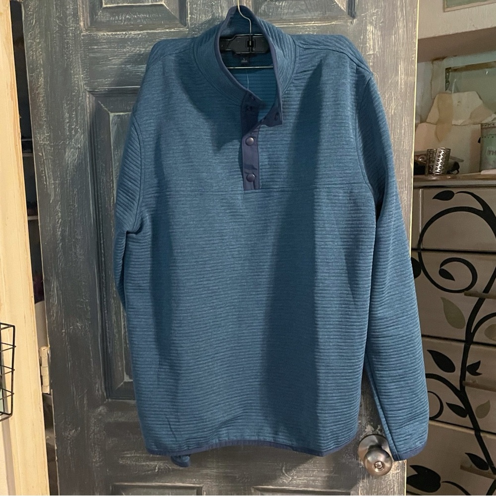 NWT J. Crew Authentic Fleece Pullover Size Large